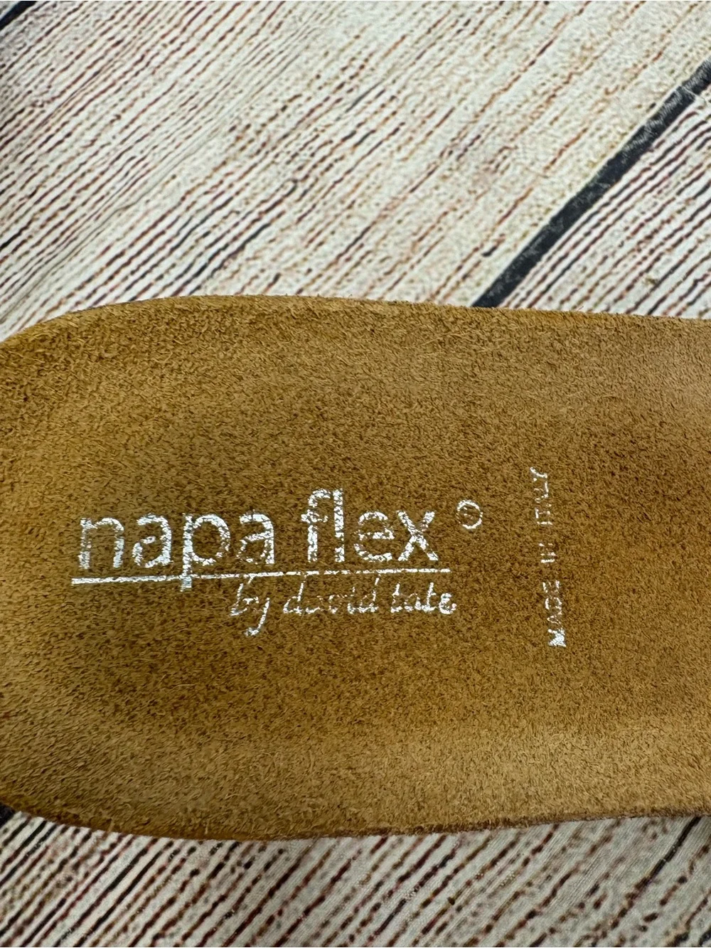 😍 Suede Tan Open-Toe Wedge Slides